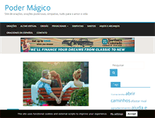 Tablet Screenshot of podermagico.com.br